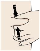 Pinch the skin firmly between your thumb and fingers, creating an area about two inches wide.