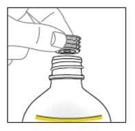 Open the bottle and remove the safety seal.image
