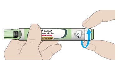 If you cannot select your full prescribed dose, split the dose into 2 injections or use a new pen. 