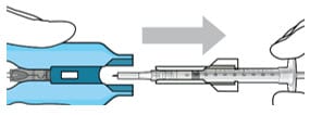 Remove the syringe and guide sleeve from the insertion tool carrier.image