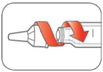 line up needle with pen and twist it till its tight.image