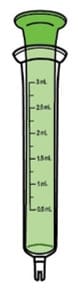 For 1 mL to 3 mL Green.image