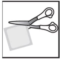 Using a clean pair of scissors, cut off the top of the packet and make sure the packet is fully open.image