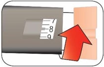 turn dose knob to select units.image