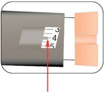 example of 4 units shown in dose window.image