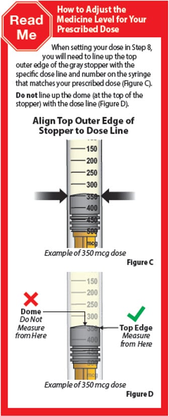 How to adjust the medicine level for your prescribed dose.image