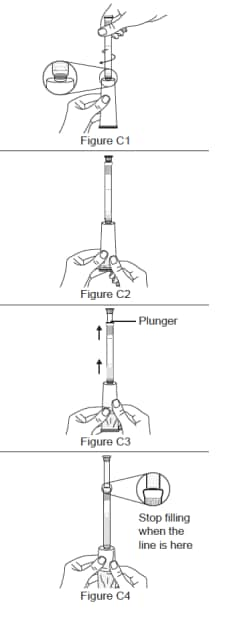 screw the tip of the applicator on to the tube. Squeeze the gel till the plunger fills to the black line n the applicator. Unscrew the filled applicator from the tube. image