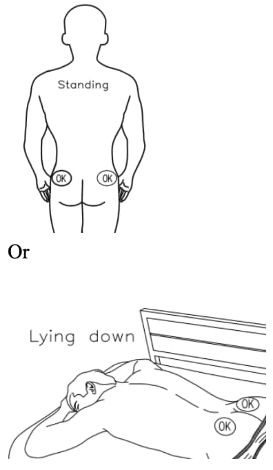 Stand or lie down to receive the lanreotide injection.