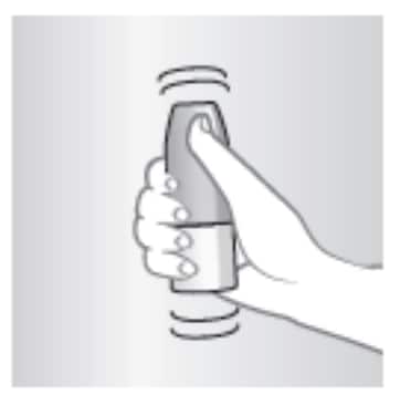 Shake the Nasonex 25HR Allergy bottle well.