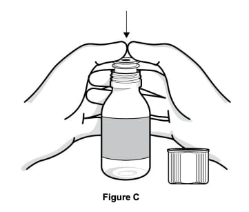 Insert the ribbed end of the bottle adapter into the bottle by firmly pressing it in as far as it will go.image