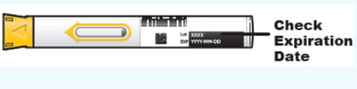 Check the expiration date on your Dupixent pre-filled pen to make sure it has not expired.