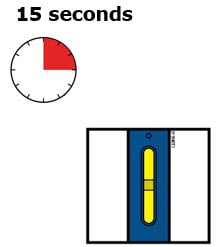 Window turns from clear to yellow when injection is done. You may hear a second click.image
