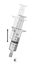 Replace the cap on the oral syringe. Shake the oral syringe well for 10 seconds to spread the remaining tablet pieces evenly through the water in the oral syringe.