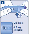 Select the dose of Saxenda.