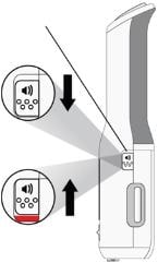 Slide sound switch down to turn sounds on and up to turn sounds off image.