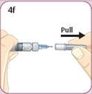 Pull the needle cover straight off. Do not twist.