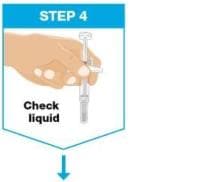 Check the liquid in your Skyrizi syringe to make sure that it's clear or slightly yellow. It can contain tiny white or clear particles and one or more bubbles. It should not be cloudy, flaky or have large particles in it.