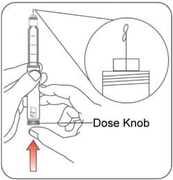 Continue holding your Pen with the Needle pointing up. 