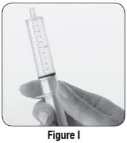 If you see bubbles of air in the oral syringe after drawing up the mixture, turn the oral syringe so the tip is pointing up.