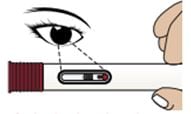 Look at the medicine in the Zembrace SymTouch autoinjector through the medicine window and make sure it is clear and a colorless to pale yellow solution. Do not use if cloudy or lumps, flakes or particles are seen.