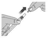 If there is a cap on the Livmarli dosing dispenser, remove it and throw away (dispose of) the cap into the household trash