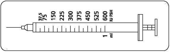 Image of syringe markings used to determine the dose given.