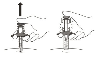Gently release the plunger and allow the needle to come out of the skin at the same angle it was inserted.