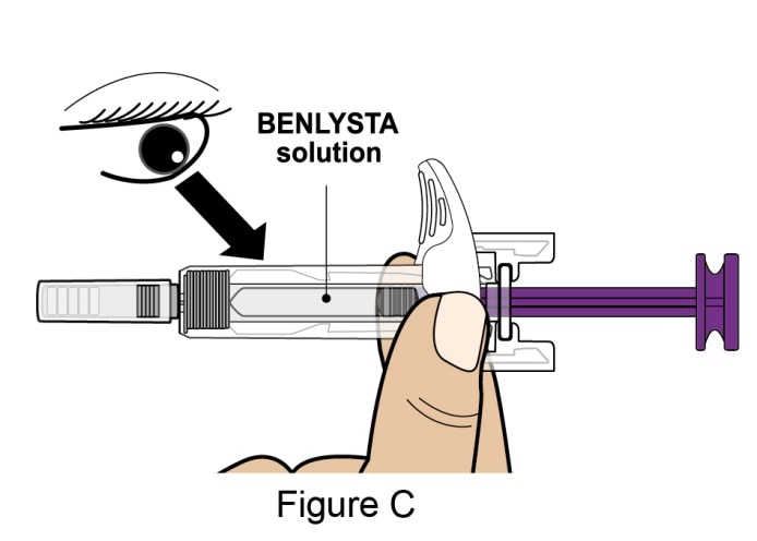 Check solution is colorless to slightly yellow.