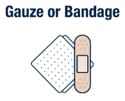 Gauze or bandage.