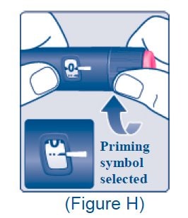 Image of priming symbol displayed on Xultophy pen.