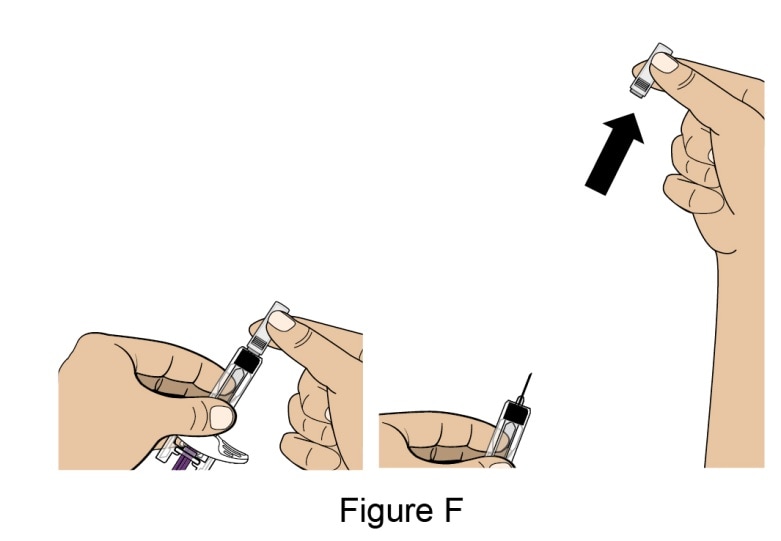 Remove the Needle Cap by pulling it straight off.