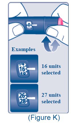 Xultophy dose selector showing 16 units and 27 units selected.