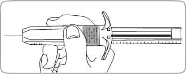 Hold pre-filled syringe of Somatuline Depot by the syringe body.