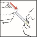 Place the tip of the oral syringe against the inside of the cheek and gently push the plunger until all the Epidiolex in the syringe is given. Do not forcefully push on the plunger. Do not direct the medicine to the back of the mouth or throat. This may cause choking.