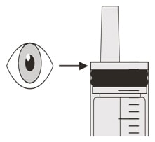 Check that there is no Evrysdi left in the oral syringe.image