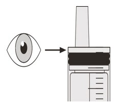 Check that there is no Evrysdi left in the oral syringe.image