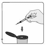 a sharps disposal container (Figure 3). See the section “Dispose of used syringes, needles, and vials.”.image