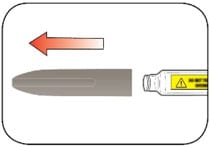 Pull the pen cap straight off your pen.image