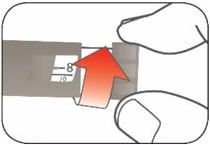 turn dose knob to select units.image