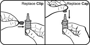 Replace the clip and the cap.image