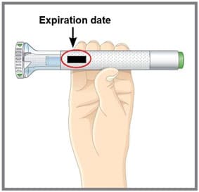 Inspect the autoinjector.    Make sure the name Taltz appears on the label. The medicine inside should be clear. Its color may be colorless to slightly yellow.image