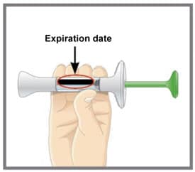 Inspect the syringe. Leave the needle cap on the syringe until you are ready to inject.  Make sure the name Taltz appears on the label. The medicine inside should be clear. Its color may be colorless to slightly yellow. Do not use the prefilled syringe, and dispose of as directed by your healthcare provider or pharmacist if:  the expiration date printed on the label has passed. it looks damaged. the medicine is frozen. the medicine is cloudy, discolored, or has small particles. The medicine should look clear and colorless to slightly yellow.image