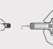 Remove needle cover  Hold your prefilled syringe by the body and pull needle cover straight off. It is normal to see a drop of liquid.  Inject Tremfya within 5 minutes of removing the needle cover.  Do not put needle cover back on, as this may damage the needle or cause a needle stick injury.  Do not touch needle or let it touch any surface.  Do not use a Tremfya prefilled syringe if it is dropped. Call your healthcare provider or pharmacist for a refill.image