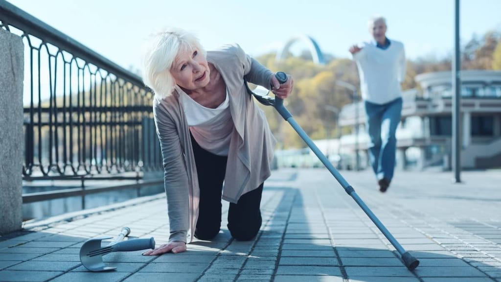 Elderly Woman Falling