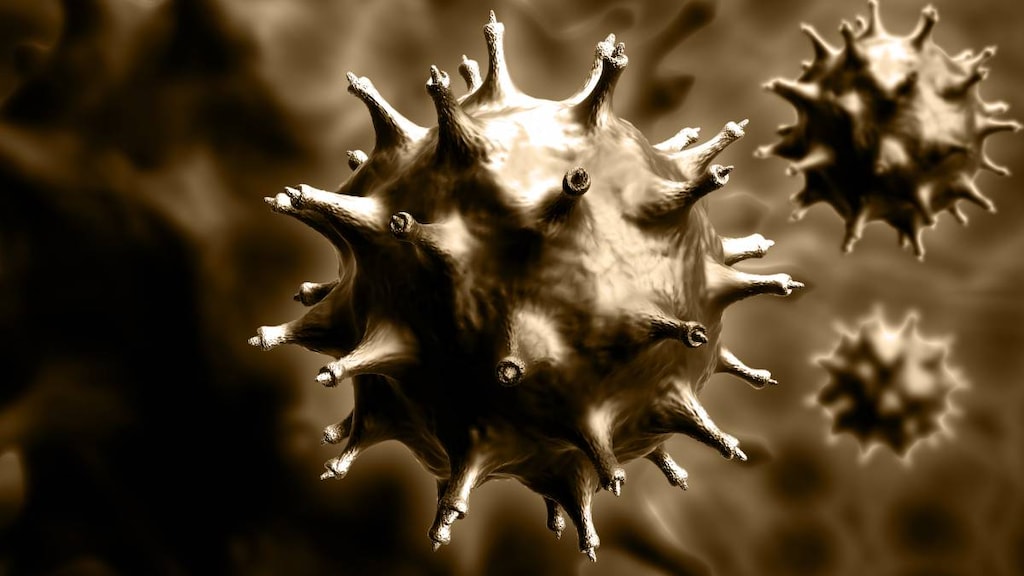 HIV cell illustration