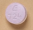 Imprint E 724 - aspirin/carisoprodol 325 mg / 200 mg
