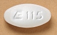 Imprint E 115 - ticlopidine 250 mg