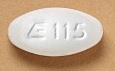 Image 1 - Imprint E 115 - ticlopidine 250 mg