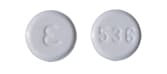 Imprint E 536 - amlodipine 2.5 mg