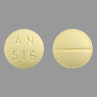 Imprint AN 516 - folic acid 1 mg